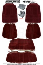 81-85 Cutlass 442 Bucket Seat Upholstery Covers Front Rear Set Burgundy