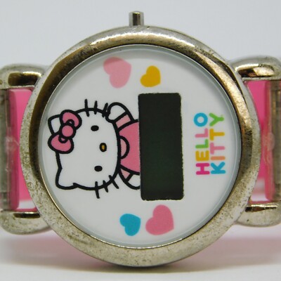 Sanrio Hello Kitty HKKD2341 Pink Tone Quartz Digital Girl display picture 1