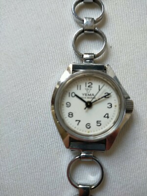 Montre Mécanique Vintage YEMA Sous Marine Femme - Mouvement 17 Rubis - Années 80 - France - Occasion