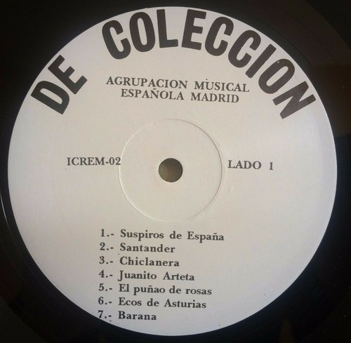 DE COLECCION SERIES 2 -AGRUPACION MUSICAL ESPAÑOLA MADRID- MEXICAN LP FLAMENCO - Picture 3 of 4