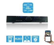 32 Channel H.265 Digital Video Recorder 32TB Recording Memory for CCTV Systems