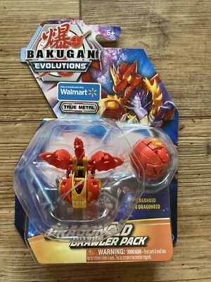 Bakugan Evolutions DRAGONOID Brawler Pack Walmart Only True Metal