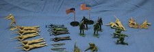 28 Pieces WW2 Toy Marx/MPC Parts  Pieces Lot 1:32 Scale - D2