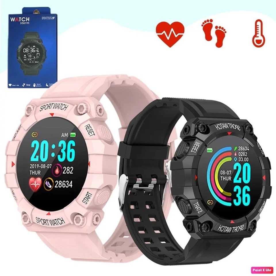 Generic Smartwatches FD68 Y56 Smart Sports Watch Heart Rate Monitor Blood Pressu - Image 2 of 4
