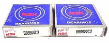 2 NEW NSK 6008VVC3 BEARINGS