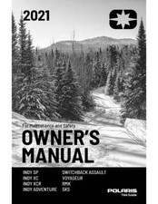 Polaris Snowmobile Owners Manual Book Guide 2021 SKS 146