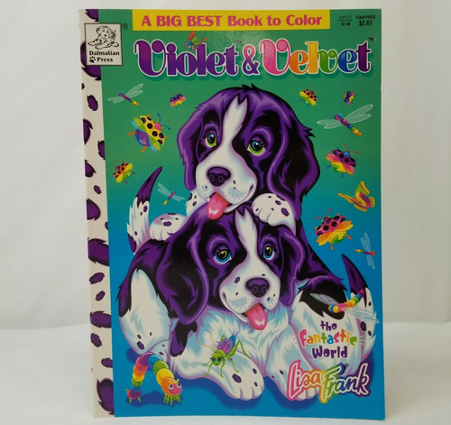 Lisa Frank Violet & Velvet Coloring Book Dalmatian Press Vintage 2000 ...
