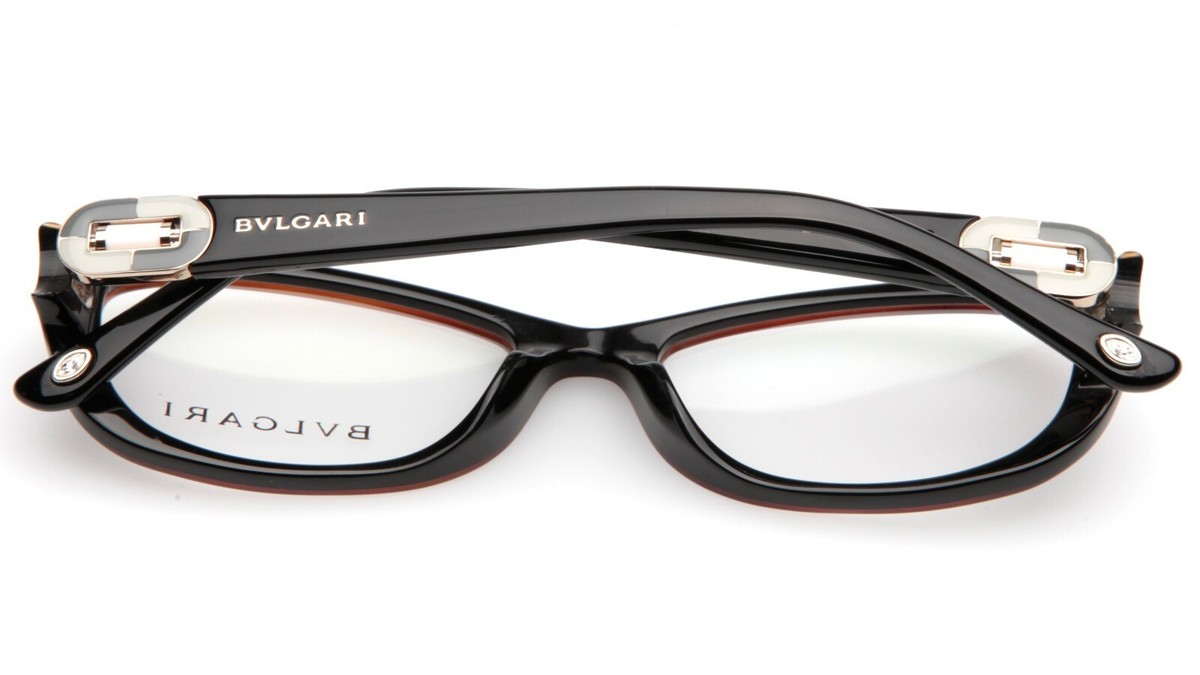 NEW BVLGARI 4056-B-A 879 HAVANA On BLACK EYEGLASSES FRAME 52  display picture 1