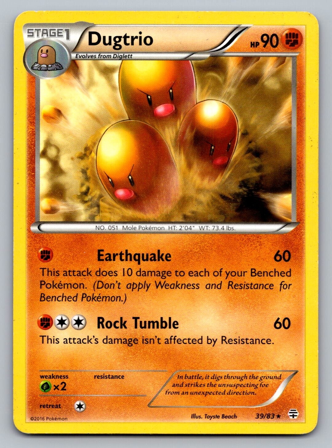 Pokemon TCG Generations Dugtrio #39
