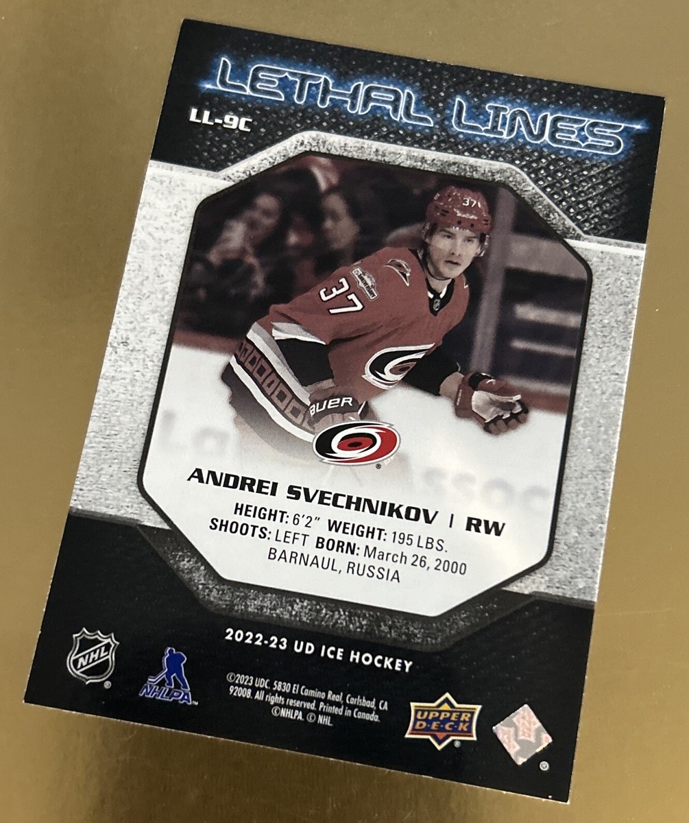 2022-23 Upper Deck Ice Lethal Lines Andrei Svechnikov #LL-9C CAR