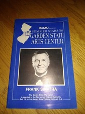 VINTAGE GARDEN STATE ARTS CENTER SUMMER STARS 86 PROGRAM FRANK SINATRA RARE