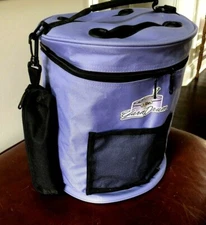 Artbin Yarn Drum Yarn Storage Travel Tote Blue Collapsible~Shoulder Strap & Case