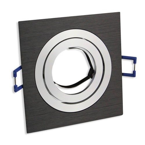 6x LED Einbaustrahler Set 230V 5-7 Watt rund eckig Spot Alu 80mm Bohrloch - Bild 7 von 27