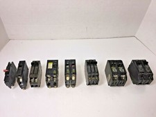 Lot of 13 Used Circuit Breakers GE D 15 Amp 20 Amp 40 Amp 60 A THQL