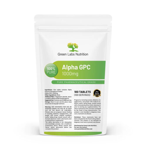 Alpha GPC 1000mg tablets Nervous System Support - Afbeelding 1 van 13