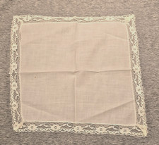 Antique Lace Linen 9" x9" Napkins/Hankies