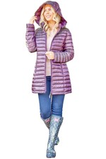 Zip Through Padded Longline Coat  - Ladies Roman Originals Women 