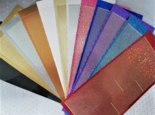 Peel Off Stickers - LINES - Pearlised Diamond Holograph 15 options **See Offer**