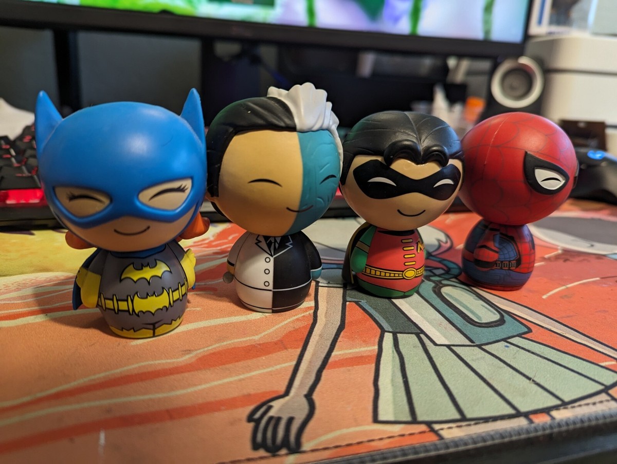 Funko Dorbz Superhero lot - Marvel and DC Batgirl, Two Face, Robin 