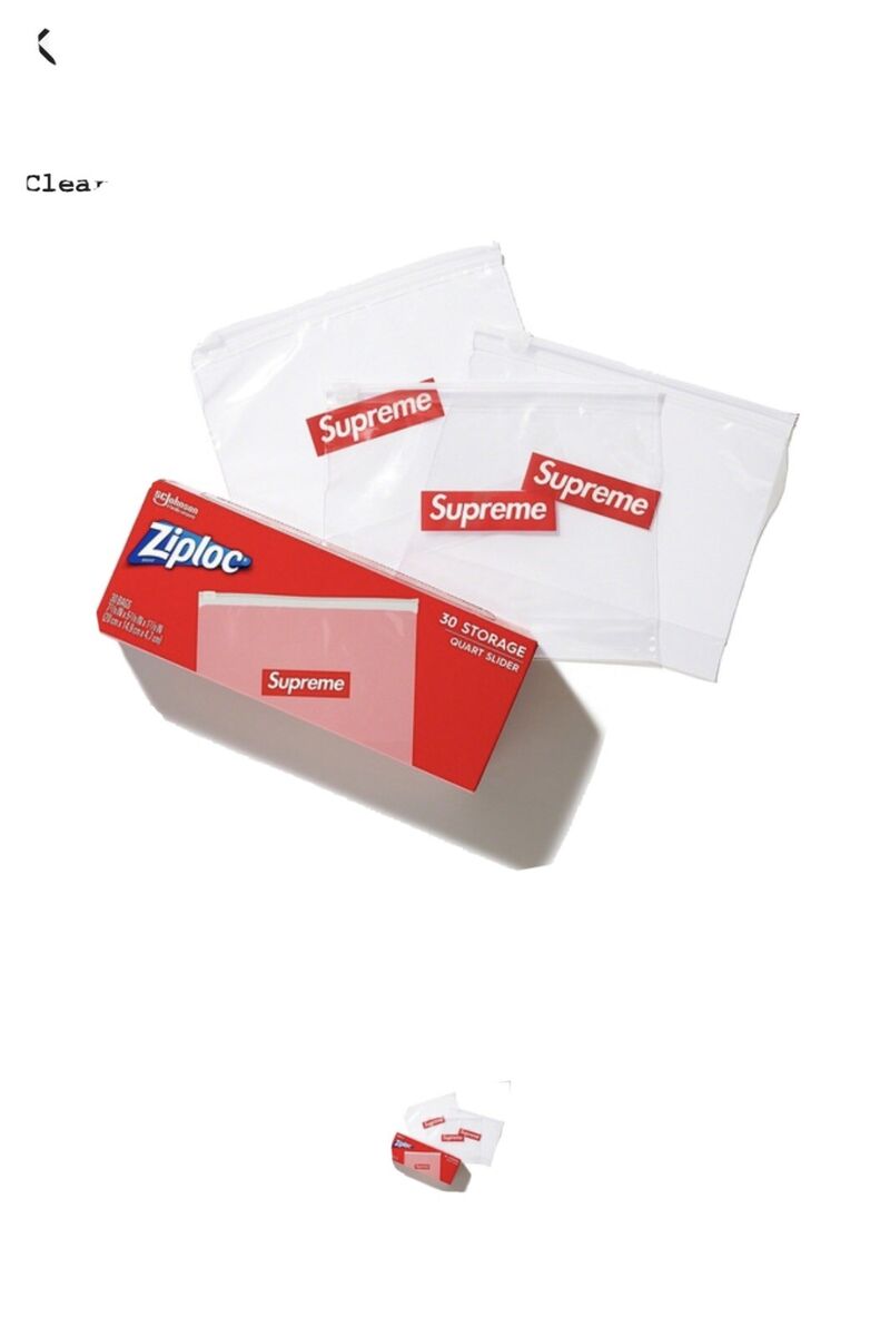 Supreme Ziploc Box of 30 Count In Hand Ready To Ship -4 Pack Supreme Ziploc Box of 30 Count In Hand Ready To Ship -4 Pack