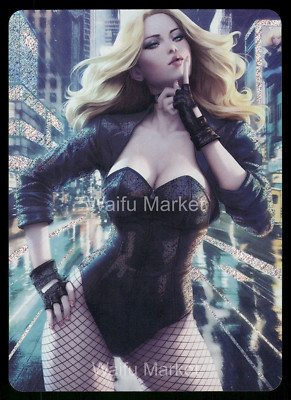 Black Canary Superheldine Waifu Karte CCG