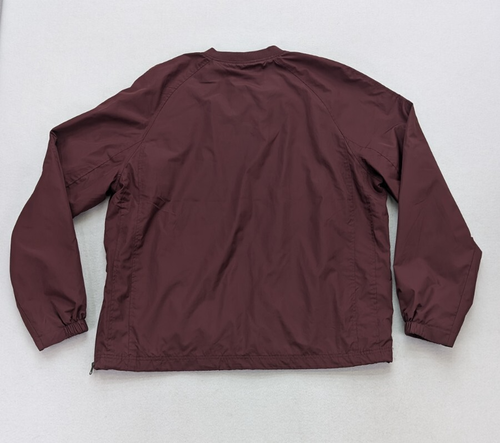 Joes USA Men's Jacket Size XL V-Neck Maroon Pullover Windbreaker Lightweight - Picture 13 of 18