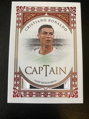 2024 Futera Unique Nostalgia game used Cristiano Ronaldo Captain 02/04 Juventus
