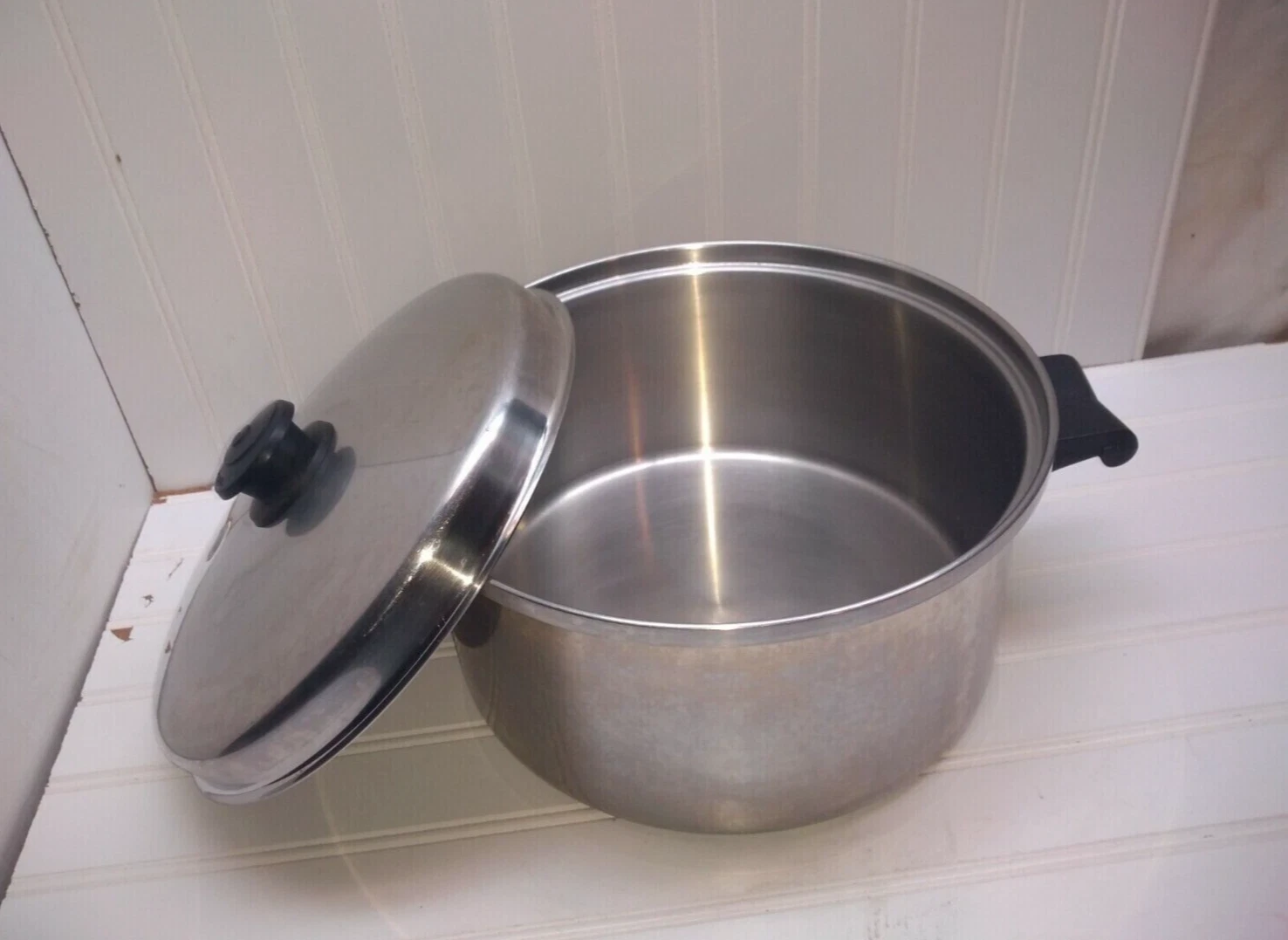 Saladmaster Stockpot 7 Qt Surgical T304 Stainless Dutch Oven Fry Saute Pan & Lid