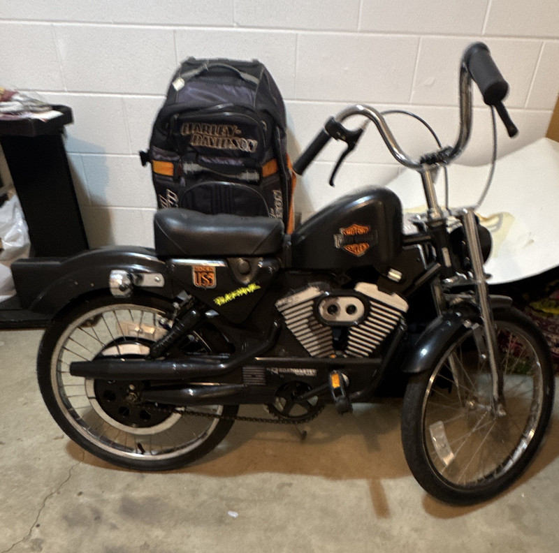 Harley-Davidson Kids Bike Black Chopper Style Cruiser Bar 20 in Wheels
