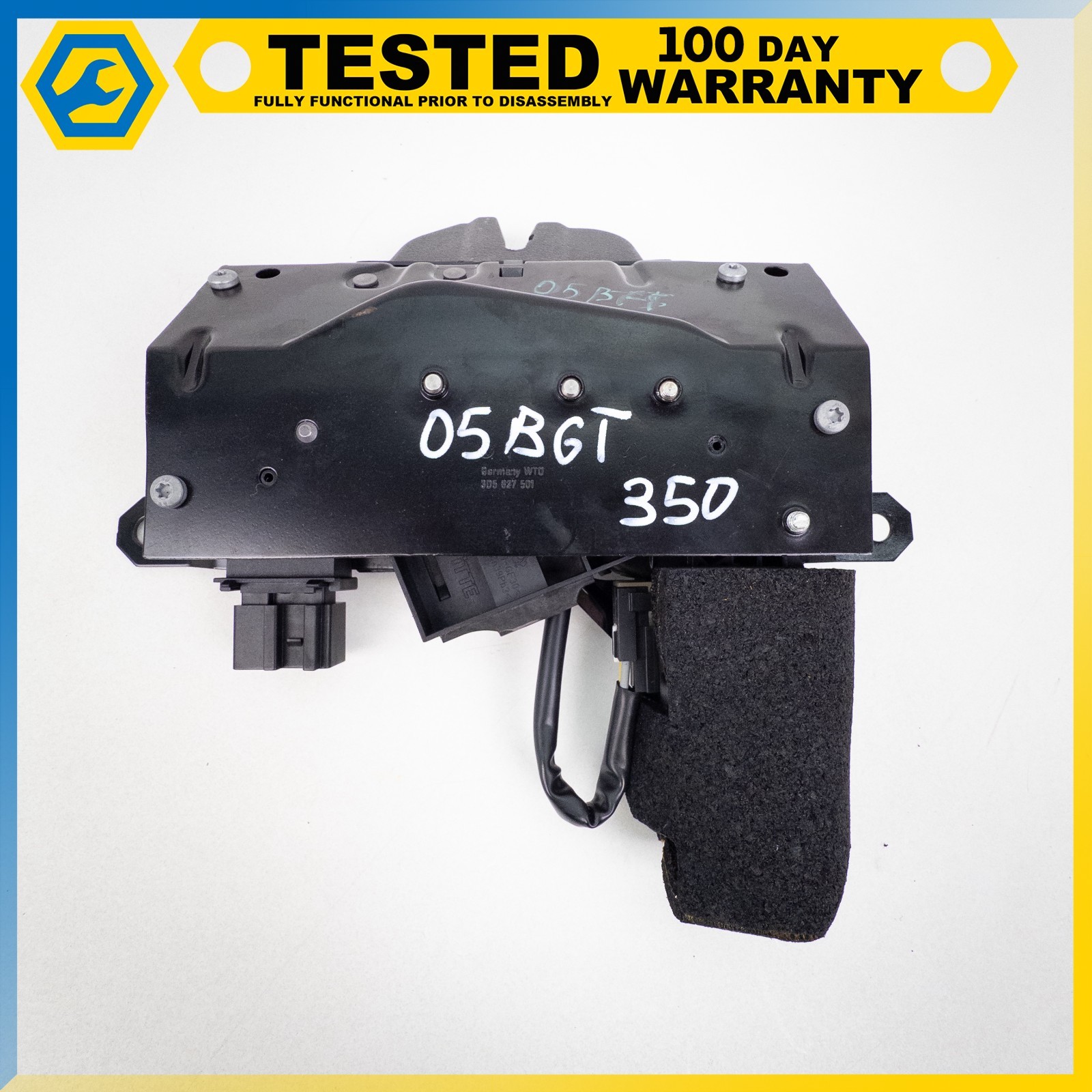 03-14 BENTLEY CONTINENTAL GT TRUNK TAILGATE LOCK LATCH W/ MICRO SWITCH OEM