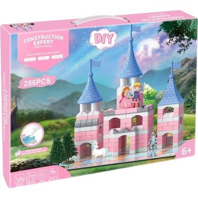 Creative 286 PCS Princess Castle Building Blocks Set - Safe DIY Toy for Kids 6+
