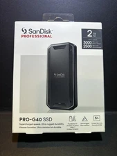 SanDisk PRO-G40 2TB NVMe USB-C Portable External SSD (SDPS31H-002T-GBCND)