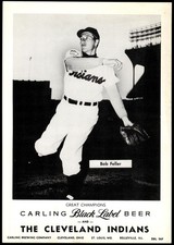 1955 Bob Feller Carling Black Label Beer Cleveland Indians H801-2 Photo *JP1965