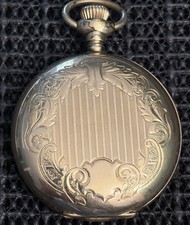 1912 Elgin Grade 286 Model 2 6s 7j Gold Fill Ornate Hunter Pocket Watch Repair