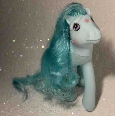 VTG My Little Pony G1 Flutter Peach Blossom 80s No Wings MLP Aqua Mint Condition