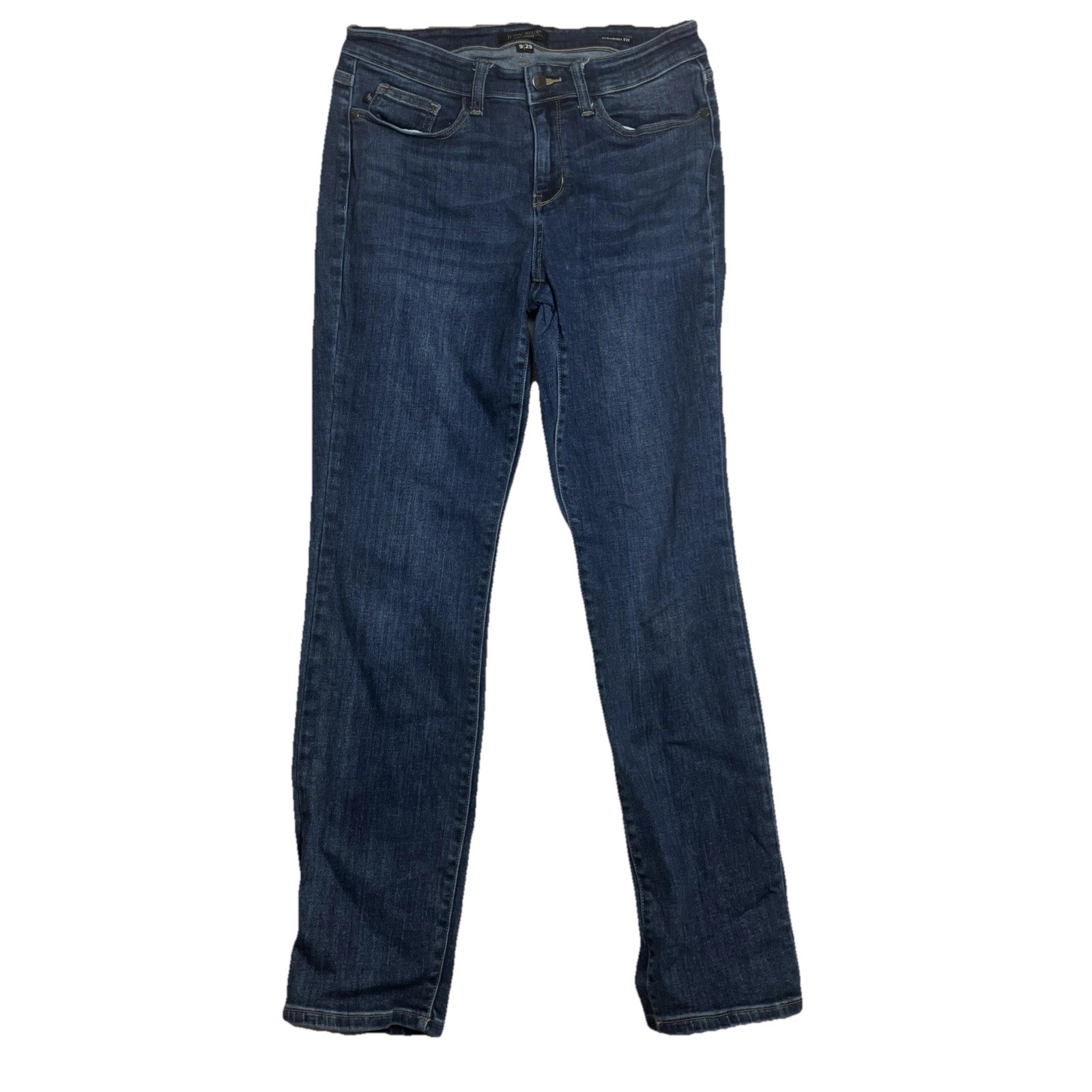 Judy Blue Jeans Womens 9/29  Straight Fit Stretch Dark Wash Denim 30x30