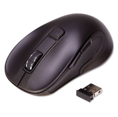 Innovera IVR62500 Hyper-Fast Scrolling Mouse,26 ft Wireless Range,Black