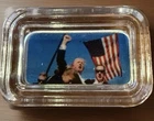 1g Colorized .999 Silver Trump 2024 Fight! Bar W/Capsule & Trump 1oz Copper Rd-B