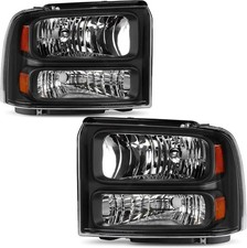 Headlight Assembly Compatible with 05 06 07 Ford F250 F350 F450 F550 Super