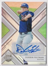 2018 Panini Elite Extra Edition #142 Durbin Feltman Autographs Red Sox TCU