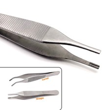 Stainless Steel Ophthalmic Tweezers Cartilage Forceps With Teeth And Slots