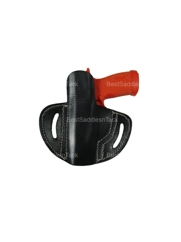 LEATHER HOLSTER SIG P365 FUSE OWB TACTICAL PANCAKE STYLE CARRY FLORAL TOOLED EDC - Image 4 of 4