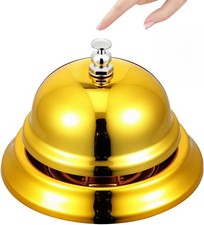 Metal Service Bell for Reception Desk & Kitchen 3.35x3.35x2.36in