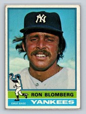 1976 Topps #354 Ron Blomberg New York Yankees