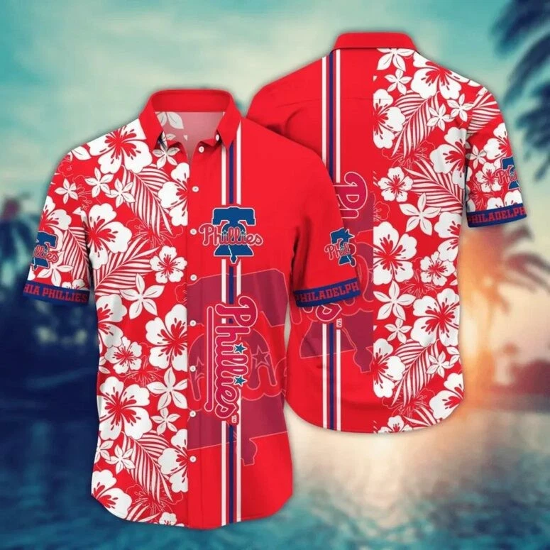 Philadelphia Ocean Breeze Hibiscus Hawaiian Shirt
