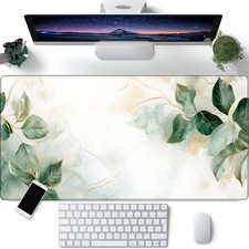 An Elegant Leaf-Shaped Mouse Pad Suitable for Pcs And Laptops - Features a Non