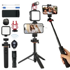 Vlogging Kit for iPhone, Android, Compatible YouTube Starter Kit for with Rec...