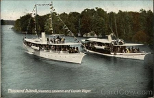 Thousand Islands,NY Steamers Castanet Captain Visger Leighton 1907 Oswegatchie