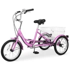 H&ZT 16" Trike Tricycle Trike Cruiser Bike for Beginner Riders Boy Girl Low-Step