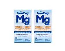 2x SlowMag Mg Muscle  Heart, Magnesium Chloride  Calcium, 60 Count Pack of 2 